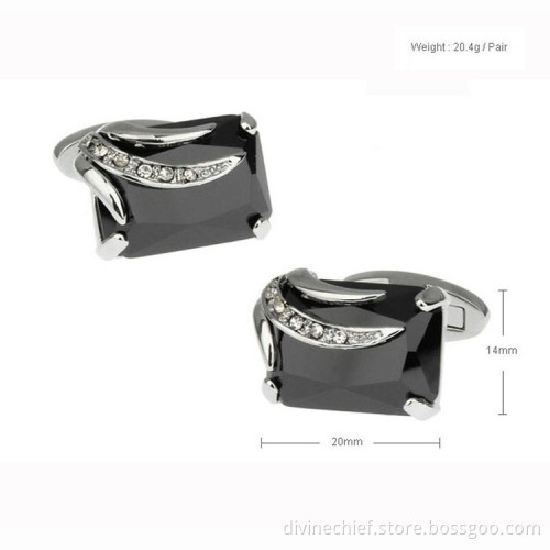 Fashion Rhinestone Suit Shirt Cufflinks For Man's Gift